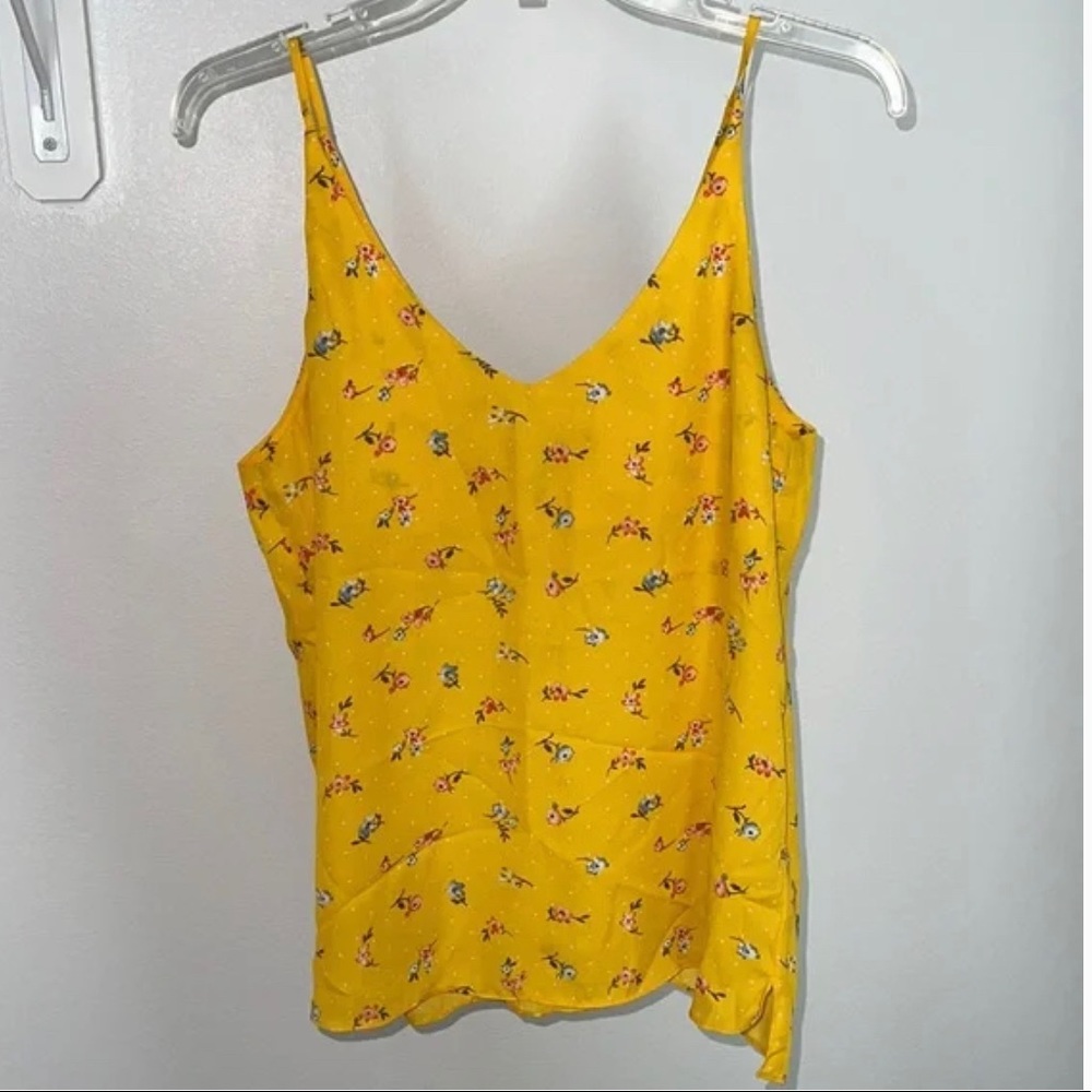 Yellow Floral Tank Top